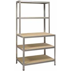 IRONSIDE 100855 skladový regál –- kompletní regál , kov, dřevo