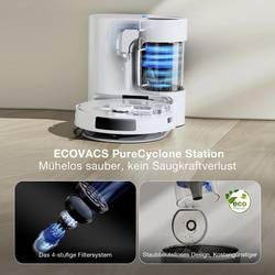 ECOVACS neu Robot na vysávání a vytírání podlahy bílá