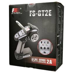 FlySky FS-GT2E RC pistolové dálkové ovládání 2,4 GHz Kanálů: 2 vč. přijímače