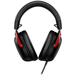 HyperX Cloud III BLK/RED GAM Headset uzavřená (Over Ear) kabelová stereo černá/červená Gaming