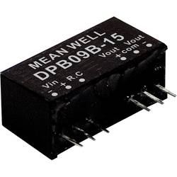 MEAN WELL DPB09B-15 DC/DC měnič napětí, modul 300 mA 9 W Počet výstupů: 2 x Obsah 1 ks
