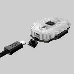 ArmyTek Crystal WUV Grey F07001GUV LED kapesní svítilna poutko na ruku, s USB rozhraním napájeno akumulátorem 150 lm 34 g