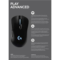 Logitech Gaming G403 Hero myš USB optická černá 6 tlačítko 25000 dpi s podsvícením, úprava hmotnosti