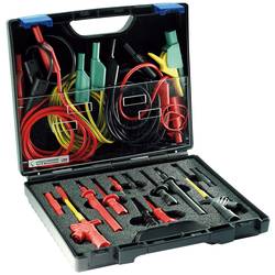SKS Hirschmann PMS SKS Elektroinstallation sada bezpečnostních krokosvorek, konektor 4 mm, konektor 2 mm, CAT III 1000 V, černá, červená, žlutá, zelená