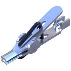SKS Hirschmann AGF 1 mini krokosvorka bílá Upínací rozsah max.: 1 mm Délka: 17 mm 1 ks