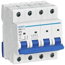 Chint 179738 NB1-63 4P B63 6kA DB elektrický jistič 4pólový 63 A 240 V, 415 V