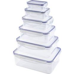 GourmetMaxx Držák na pověšení sada 6 ks PP, silikon transparentní, modrá 14943