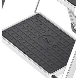 Hailo K70 4392-801 hliník sklápěcí schůdky skládací max.prac. výška: 2.25 m stříbrná, černá 3.3 kg