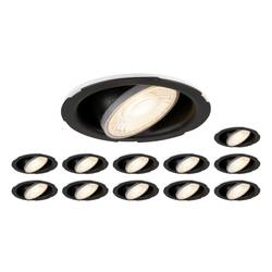 SLV UNIVERSAL DOWNLIGHT 1008066 stropní svítidlo LED D (A - G) 7 W černá