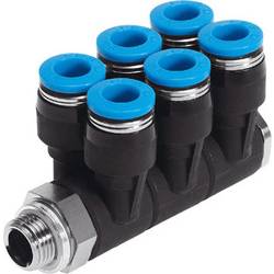 FESTO rozdělovač 186258 QSLV6-G3/8-8 Ø vedení: 8 mm 1 ks