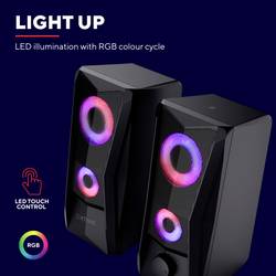 Trust GXT606B JAVV RGB PC reproduktory kabelový 12 W černá