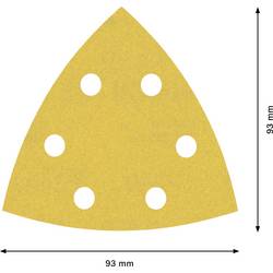 Bosch Accessories EXPERT C470 2608900932 brusný papír pro delta brusky s otvory Zrnitost 240 (d x š) 93 mm x 93 mm 50 ks