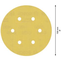 Bosch Accessories EXPERT C470 2608900925 brusné papíry pro excentrické brusky s otvory Zrnitost 400 (Ø) 150 mm 50 ks