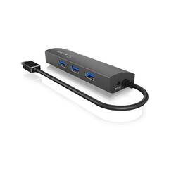 ICY BOX 4 porty USB-C® (USB 3.1) Multiport hub antracitová