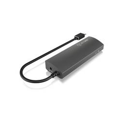 ICY BOX 4 porty USB-C® (USB 3.1) Multiport hub antracitová
