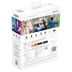 Creative Zen Hybrid SXFI Headset otevřená (On Ear) Bluetooth® stereo šedá regulace hlasitosti, Vypnutí zvuku mikrofonu