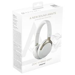 Creative Zen Hybrid SXFI Headset otevřená (On Ear) Bluetooth® stereo šedá regulace hlasitosti, Vypnutí zvuku mikrofonu