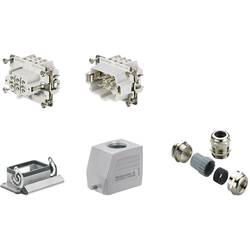 RockStar® HDC kits-Heavy Duty Connectors, Kit, HE, Size: 3, Poles: 1, Screw connection, 500 V, 24 A, diecast aluminium, metric
