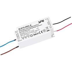 Self Electronics SLD15-24VL-E LED driver konstantní napětí 15 W 200 - 625 mA 24 V/DC stmívatelný, ochrana proti přepětí , přepětí , montáž na nehořlavém