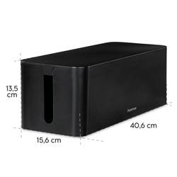 Hama kabelový box plast černá (d x š x v) 156 x 40 x 135 mm 1 ks 00221012