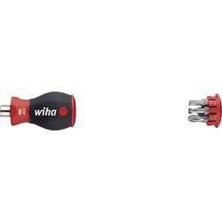 Wiha Bit-Magaziner Stubby 6tlg. im Soft-Finish Griff 1/4-Bits 10382 Bitový šroubovák se zásobníkem Stubby, na 1/4 bity, magnetický