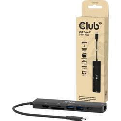 club3D USB-C® dokovací stanice CSV-2553 integrovaná čtečka karet, napájení USB-C®