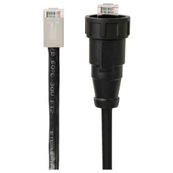 TRU COMPONENTS TC-13543628, RJ45 konektor, černá, 1 ks