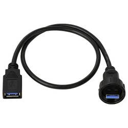 TRU COMPONENTS TC-E13T-MU3-MWA/FU3-NWA-0.5PV-S TC-13543564 USB konektor 0.5 m, 1 ks