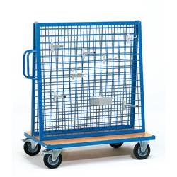 Fetra 1301 vozík na dílce ocel práškově lakováno Zatížení (max.): 500 kg Pneumatiky=plnogumové