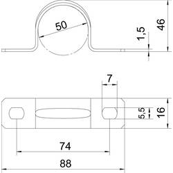 OBO Bettermann 1018507 třmen trubky 1 ks kov