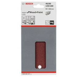 Bosch Accessories 2608608X97 2608608X97 brusný papír Zrnitost 40, 80, 120, 180 (Ø x d) 93 mm x 186 mm 10 ks