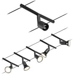 Paulmann Wire Systems 94446 kompletní lankový systém GU5.3 černá (matná), chrom