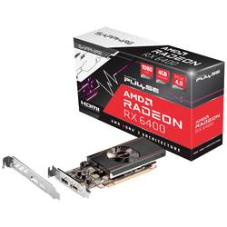 Sapphire grafická karta AMD Radeon RX 6400 Gaming Pulse 4 GB GDDR6-RAM PCIe HDMI™, DisplayPort nízký profil, AMD FreeSync