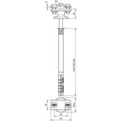 DEHN 273741 LH ZS 7.10 AB D10X180 STTZN ZG Držák na kabely 1 ks