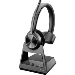 HP Poly Savi 7310 UC Monaural Headset do uší (In Ear) DECT, Bluetooth® mono černá Redukce šumu mikrofonu regulace hlasitosti, Vypnutí zvuku mikrofonu Počítače