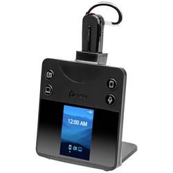 HP Poly Savi 8445 Office DECT Headset do uší (In Ear) DECT, Bluetooth® mono černá Potlačení hluku regulace hlasitosti, Vypnutí zvuku mikrofonu Počítače