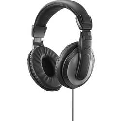 Hama Fernsehkopfhörer ShellTV II, Over-Ear, einseitiges, langes Kabel (6m), SW sluchátka Over Ear 00221782, černá, tmavě šedá