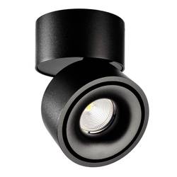 Deko Light Uni II Stropní svítidlo COB LED pevně vestavěné LED 12 W Energetická třída (EEK2021): G (A - G) teplá bílá sytá černá (RAL 9005)