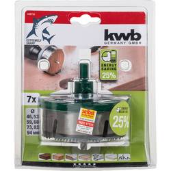 kwb 498720 sada děrovacích pil 7dílná 46 mm, 53 mm, 59 mm, 66 mm, 73 mm, 82 mm, 94 mm 1 ks