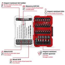 Einhell 108759 39dílná sada bitů a vrtáků