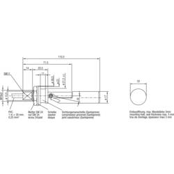 Elobau 207KS12D 207KS12D hladinový spínač, 1 spínací kontakt, 1 A, IP67