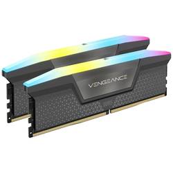 Corsair VENGEANCE RGB DDR5 Sada RAM pro PC DDR5 32 GB 2 x 16 GB Na čipu integrovaná ECC kontrola 5200 MHz 288pin DIMM CL40-40-40-77 CMH32GX5M2B5200Z40K