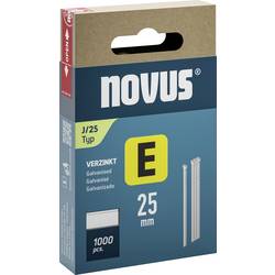 Novus Tools 044-0091 Hřebíky do sponkovačky Typ J Vnější délka 25 mm 1000 ks