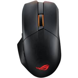 Asus ROG Chakram X Origin optická herní myš, přenos bezdrátový, Bluetooth®, USB, 11 tlačítko, 36000 dpi, černá, stříbrná