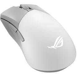 Asus Gladius III Wireless Aimpoint White optická herní myš, přenos bezdrátový, Bluetooth®, USB, 6 tlačítko, 36000 dpi, bílá