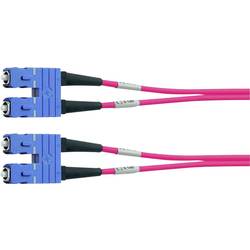 Telegärtner 100011779 optické vlákno optické vlákno kabel 1.00 m tyrkysová [1x zástrčka SC - 1x zástrčka SC] 50/125 µ Multimode OM3