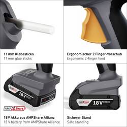 Steinel PRO MobileGlue 5011 AMP aku tavná lepicí pistole, Ø 11 mm, 18 V, 1 ks, 088361