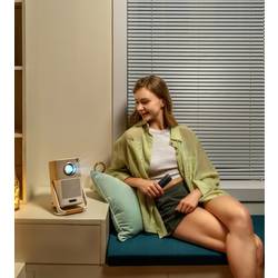 Yaber projektor T2Plus LED 450 ANSI-Lumen 1920 x 1080 Full HD provoz na akumulátor, Podporuje 4K, Integrovaný reproduktor JBL, Smart TV-Dongle, Automatické