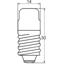 Žárovka Barthelme 00253003, 0,1 A, E14 , čirá, 3 W