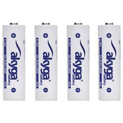 Akyga AA LR6 tužková baterie AA alkalicko-manganová, 3050 mAh, 1.5 V, 4 ks